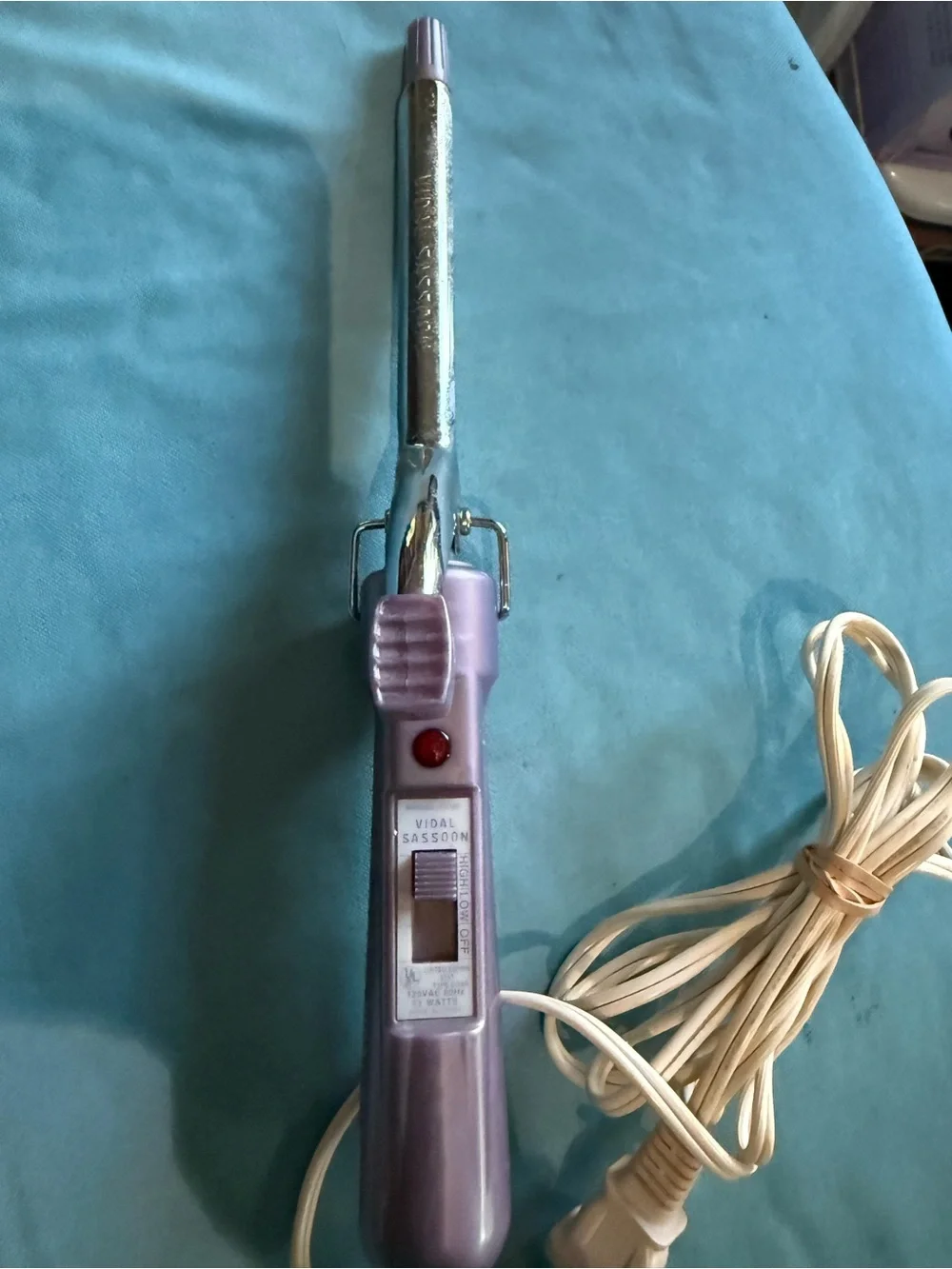 Vidal Sassoon Purple Mini Curling Wand – Compact Travel Hair Styler